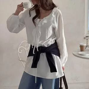 [난닝구] 첸비우 원피스블라우스