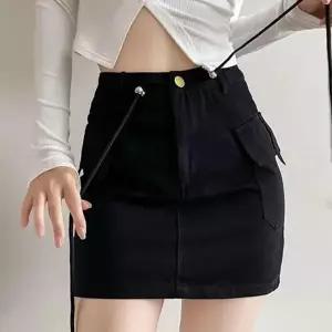 모직치마 카고 미니스커트 허리 스트링 속바지 안감 사이드포켓