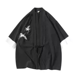 남성 가디건 파자마 가운 유카타 남자 기모노