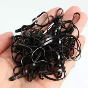 700P 블랙 대용량 미용실고무줄 고무줄머리끈 미용실머리끈 미니고무줄 고무줄대용량