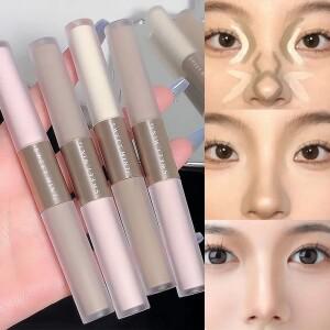 SWEETMINT 듀얼 헤드 하이라이터 픽서 매트 차원 코 섀도우 스틱 실키 스