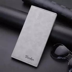 [콩심팥심]남성용 슬림 PU 가죽 장지갑 얇은 디자인 카드지갑