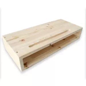 우드밀리 삼나무 원목 베이직 BOX 모니터 받침대삼받침대 삼받침대