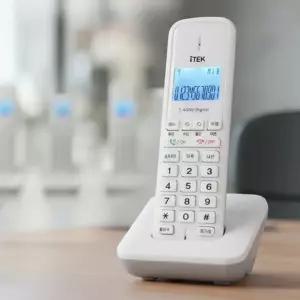 아이텍1030 화이트 무선전화기 CID 내부 3대증설 발신자표시