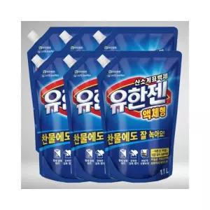 루미나D 유한젠 액체형 산소계표백제 리필 1.1l x 6개 가정용