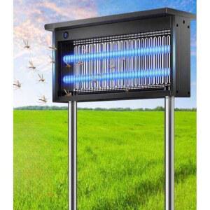 태양광 포충기 야외용 태양열 진동파 지네 668 날파리 고라니 캠핑장 하루살이