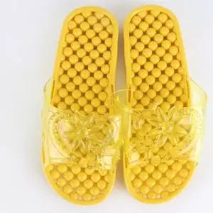 [NS홈쇼핑]슬리퍼 꽃지압 지압슬리퍼 노랑 성인욕실화 모던한 디자인의 가성비 좋은..