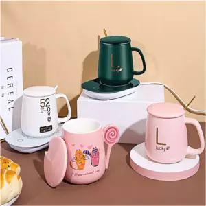 컵워머 55도 유지 따뜻한 보온 컵받침대 커피 우유/컵받침/온도/조절/집들이/선물/사무실/개인용/겨울/용품