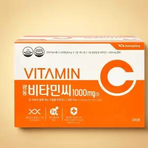 비타민c 광동 비타민c 항산화 고함량 대용량 온가족용 항산화 아스코르빈산 240정