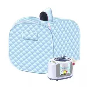 가정용사우나 스팀 건식 1인용 접이식 A. 120cm 대형 1인용 빈티지 패턴