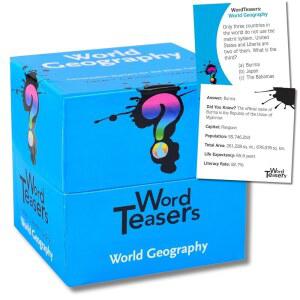 단어 티저 세계 흥미로운 모든 지리 - 연령대를 퀴즈 카드 재미있고 게임 위한 150개의