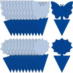 랜디선 24PCS 초파리 덫 끈적끈적한 곰팡이 모기 벌레 실내 야외 주방 식물 흰파리 날벌레