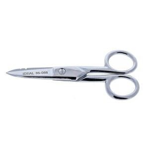 [미국배송] 이상적인 전기 35-088 가위 튼튼한 가위 22-24 AWG 스트리퍼 5 1/2인치 1개