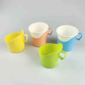 종이컵홀더 사무실 탕비실 손잡이 컵받침 플라스틱 다회용 컵홀더