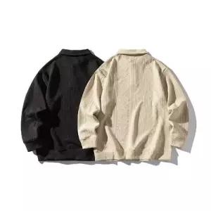 남자 니트 캐주얼 맨투맨 칼라 트렌디 칼라넥 솔리드 커플 봄가을 원픽3