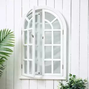 벽면인테리어 가짜창문 창문프레임 카페벽 거울제외 빈티지