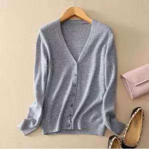[제이커머스]여성 기본가디건 브이넥 노카라 가디건 직장인 사무실 직장인가디건 여성카디건 간절기가디건