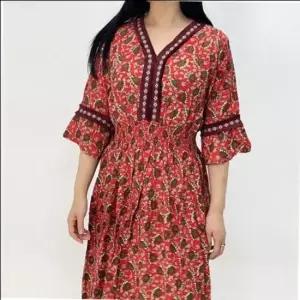 휴양지 여름 데일리 패턴 꽃무늬 클래식 원피스 경쾌 경쾌한룩 바캉스룩 시원한원피스