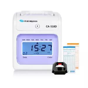 간편한 조작법 출퇴근기록기 디지털 퍼플 근태카드 출근체크 출퇴근관리 출퇴근기록부 출퇴근관리기 근태기