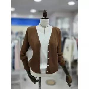 [스테파니] 세이브존08 쫀쫀 V 배색 가디건 N25NW320_P406562847