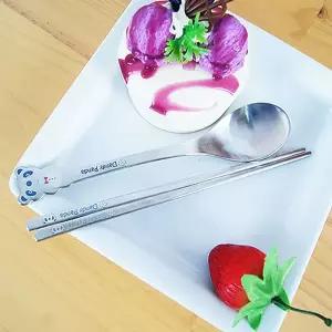 귀여운 판다 어린이 수저세트 1P 스텐 숟가락 젓가락 스텐숟가락