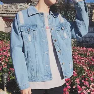 아우터 청 데님자켓 워싱 가을남성 패션