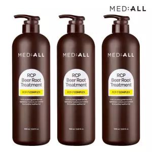 메디올 알시피 비어루트 탈모케어 트리트먼트 1000ml (화이트머스크향) 3개