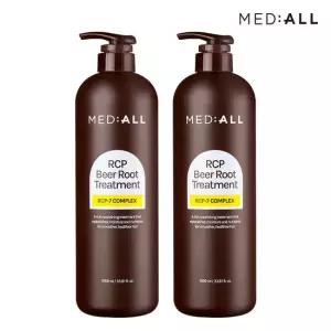 메디올 알시피 비어루트 탈모케어 트리트먼트 1000ml (화이트머스크향) 2개