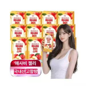 애사비 젤리 구미 스틱 애플사이다비니거 유기농 사과초모식초 유기산 초산균 20gx15포 12개