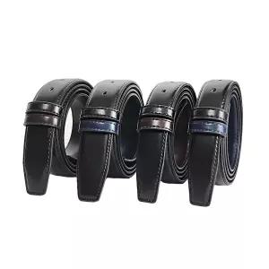 몽블랑 페라가모 까르띠에 버클 혁띠 교체용 명품 벨트 호환 가죽 벨트끈 남성 양면 허리띠 사이즈 29mm/34mm