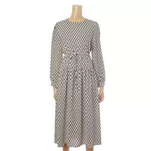 [롯데백화점]페이지플린 라운드넥 다이아 패턴 쉬폰 원피스 (F4AOP004)