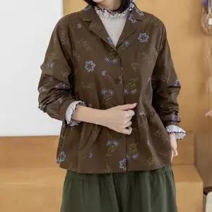 [디얼마미] 안나꽃 자수 남방 자켓 /마담 미시 중년 여성 빅사이즈 40대 50대