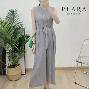 [플라라]플라라 (88까지)원버튼슬리브리스플리츠점프수트 벨트SET_PK3MOP021C