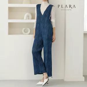 [플라라]플라라 (88까지)플리츠데님와이드점프수트