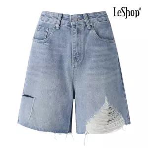 [롯데백화점]르샵 크러쉬 3부 데님 팬츠 (BP6PT004A)