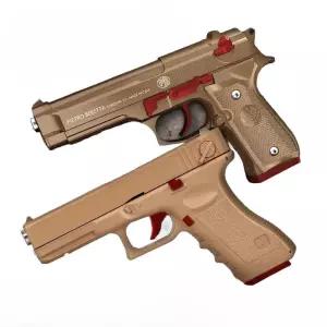 존웍권총 에어소프트건 풀메탈 무동력 자동 에어 모형 블랙 소프트건 전동 가짜 블로우백 샷건