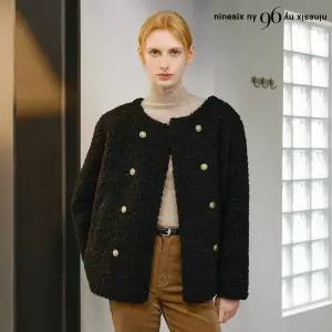 [롯데백화점]르샵. 논카라 더블 버튼 양털 자켓 (NP4JK029L0)