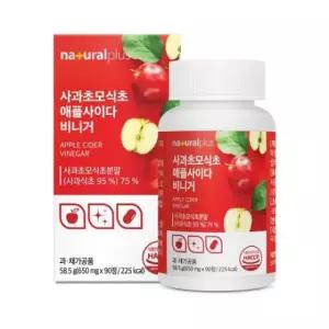 내츄럴플러스 사과초모식초 애플사이다비니거 650mg x 90정