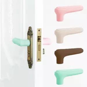 1P 2P 문고리커버 현관 정전기방지 방문 일자형 실리콘 폼폼 손잡이커버