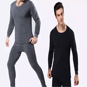 남성 겨울 출근 보온내의 기모 내복 방한 상하의 세트 (KYR-WD82B32)