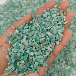 천연 석재 크리스탈 미니 Amazonite 칩 크리스탈 돌 자갈 미네랄 석영 에너지 홈 장식 룸 장식 DIY 수족관