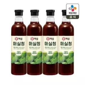 백설 매실청 1.025kg x4개