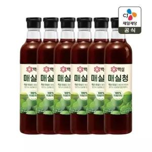 백설 매실청 1.025kg x6개