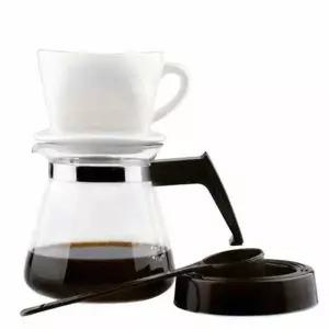 [콩심팥심]프랜드 도자기 커피 드립세트 화이트 1~2인용 101LD