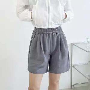 [라일리여성의류] Rly 데일리 여성 밴딩 반바지 여자 린넨 투턱 츄리닝