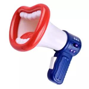 각종대회 인싸템 입술모양 음성변조 강의용 기가폰 휴대용 음향 강연마이크 수업용