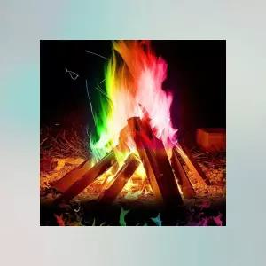 캠핑용 무지개불멍 가루 오로라빛 마술불꽃 감성 불꽃파우더 10g