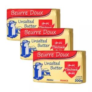 프리차드 Flechard 무염 버터 200g 수량선택 3개 베이킹 빵 에어프라이어 케이크 제과 전자렌지