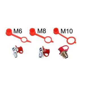 30pcs M6 M8 M10 폴리에틸렌 플라스틱 그리스 피팅 더스트 캡 건 Zerk 용 먼지 보호 커버