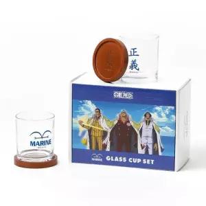 원피스 마린 글라스컵 유리컵 음료잔 물컵 굿즈 선물세트